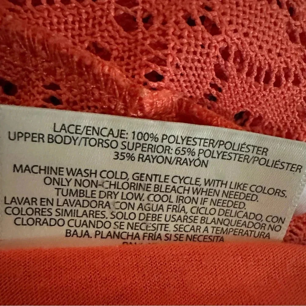 Bobbie Brooks orange blazer/cardigan size M - Picture 7 of 7